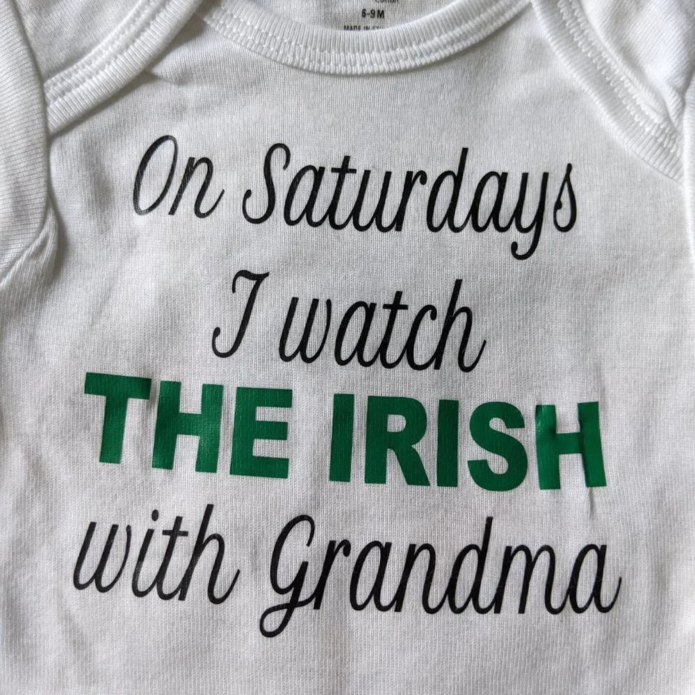 ⭐ NWOT Notre Dame Gerber Onesie 6-9M